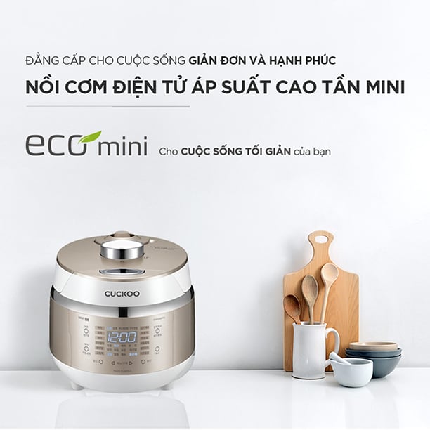 Nồi Cơm Điện Tử Áp Suất Cao Tần Cuckoo 0.5L